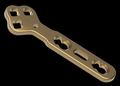 2.4MM POLY AXIAL CLOVERLEAF LOCKING PLATE