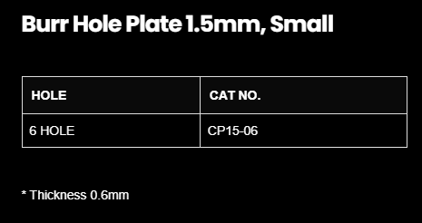 1.5MM BURR HOLE PLATE SMALL