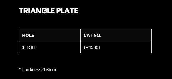1.5MM TRIANGULAR PLATE