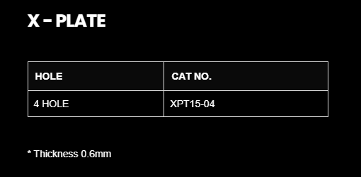 1.5MM X PLATE