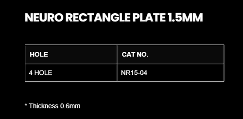 1.5MM NEURO RECTANGLE PLATE