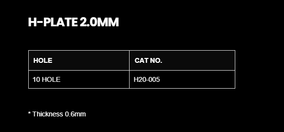 2.0MM H -PLATE
