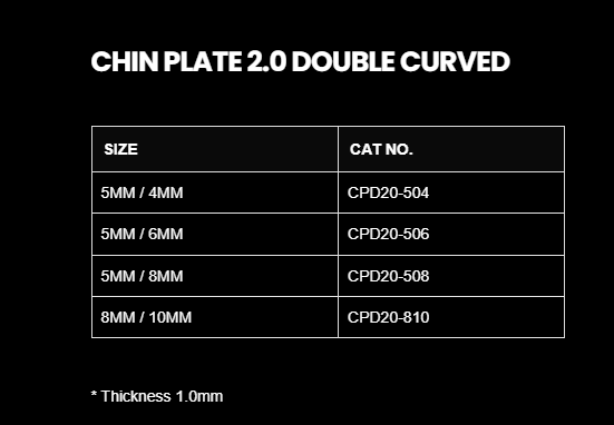 2.0MM DOUBLE CURVED CHIN PLATE