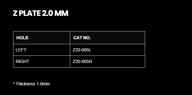 2.0MM Z PLATE