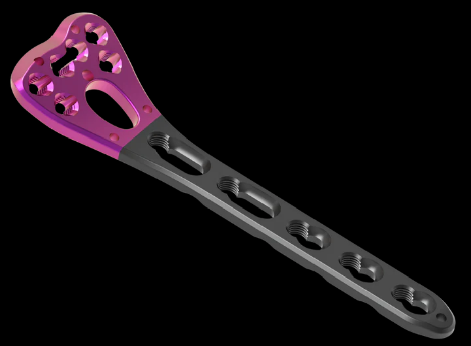 2.4MM POLY AXIAL DISTAL RADIUS TWO-COLUMN NARROW(19.5MM) VOLAR LOCKING PLATE